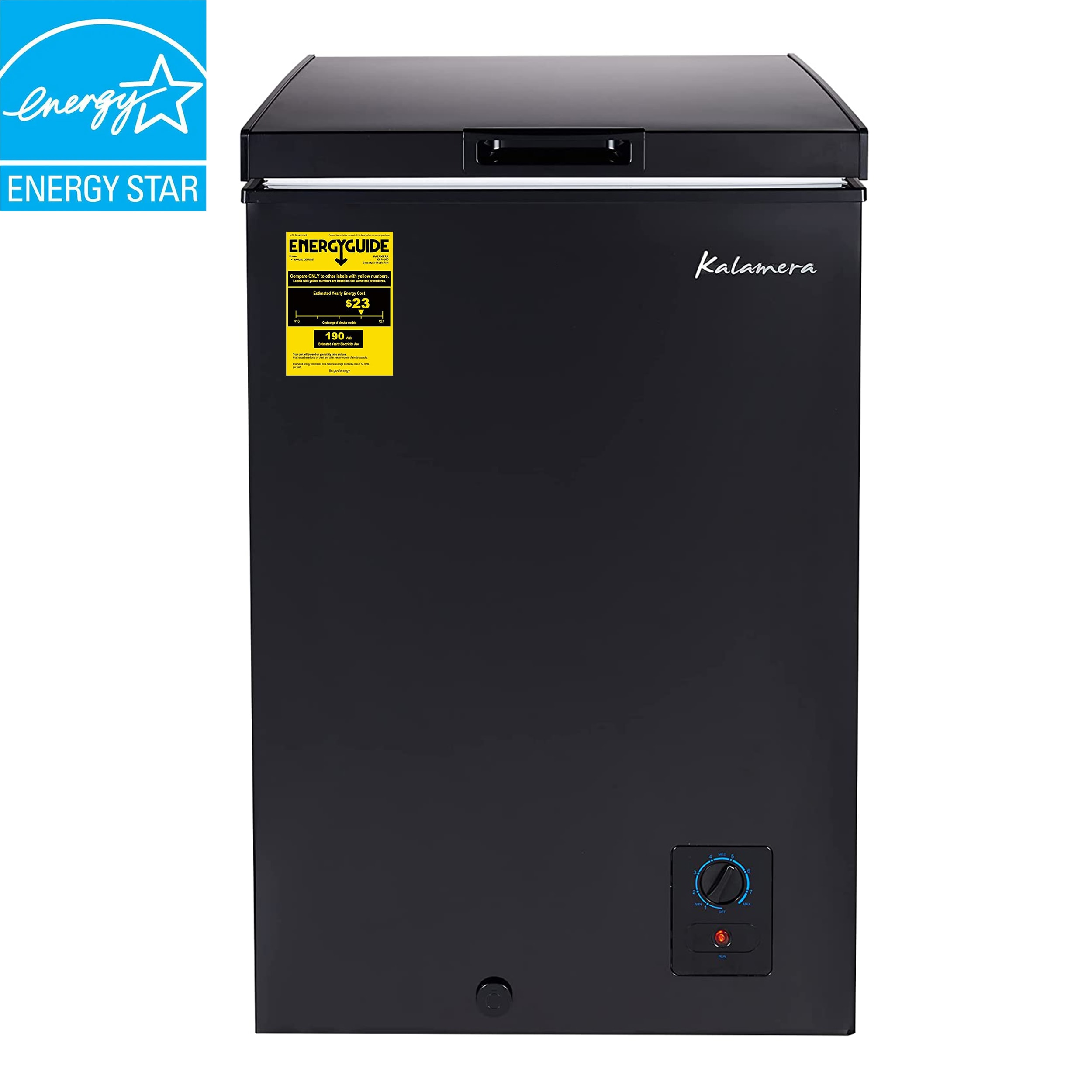 3.5-cu ft Garage Ready Chest Freezer ( Black ) ENERGY STAR Certified