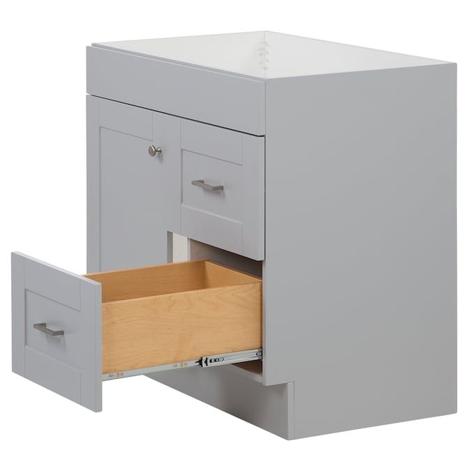 Project Source 36-in Gray Bathroom Vanity Base Cabinet without Top - Image 8