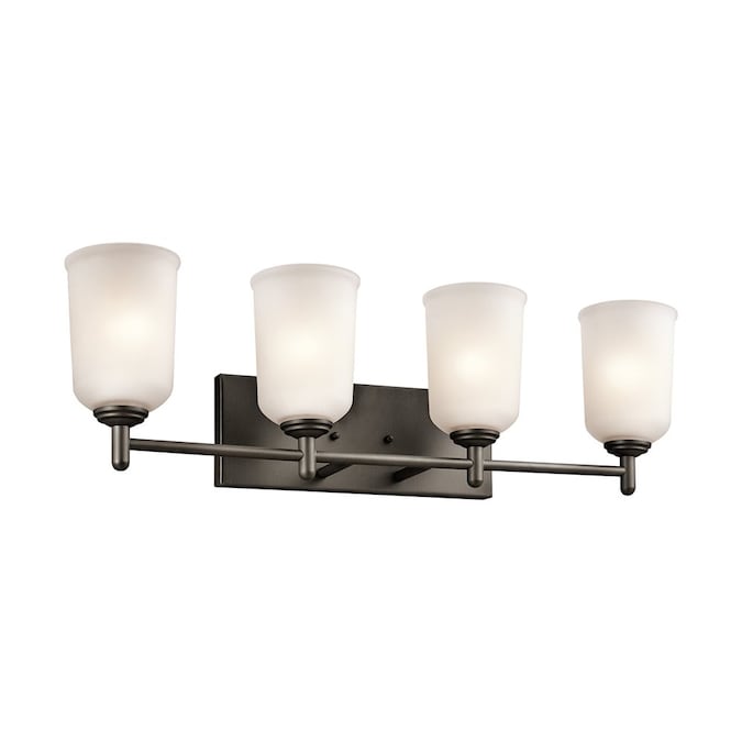 Kichler Shailene 29.5-in 4-Light Antique Bronze Modern/Contemporary Vanity Light