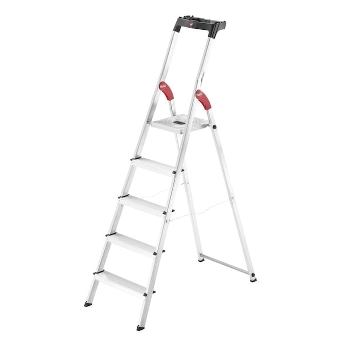 Hailo L60 6.03-ft Aluminum Type 2- 225-lb Load Capacity Platform Step Ladder