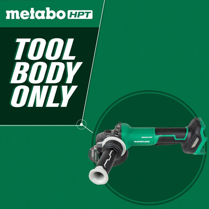 Metabo HPT MultiVolt 4.5-in 18-volt Paddle Switch Brushless Cordless Angle Grinder (Tool Only) - Image 3