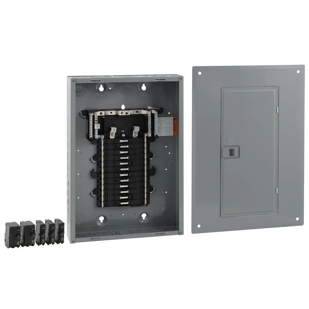 QO 125 -Amp 24 -Spaces 24 -Circuit Indoor Convertible main lug Plug-On Neutral Load Center (Value Pack)