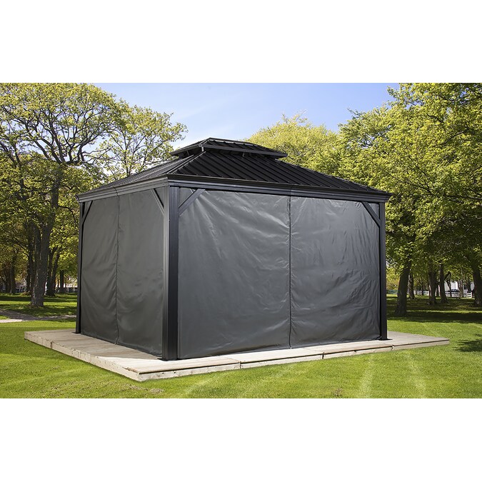 Sojag 132-in x 132-in Messina/Mykonos Grey Gazebo Screen Kit