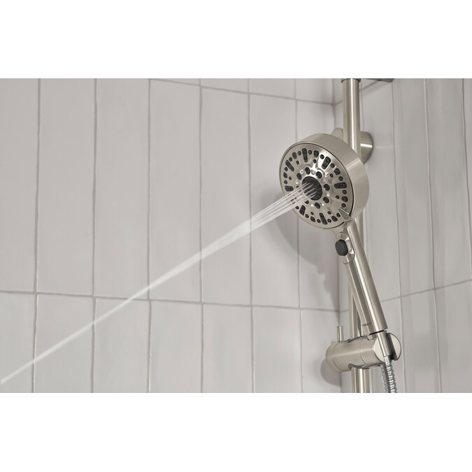 Peerless Precept Brushed Nickel Multi-function Round Bathtub and Shower Faucet Valve Included - Image 2