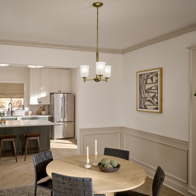 Kichler Shailene 3-Light Gold Traditional Led, Dry rated Chandelier - Image 9