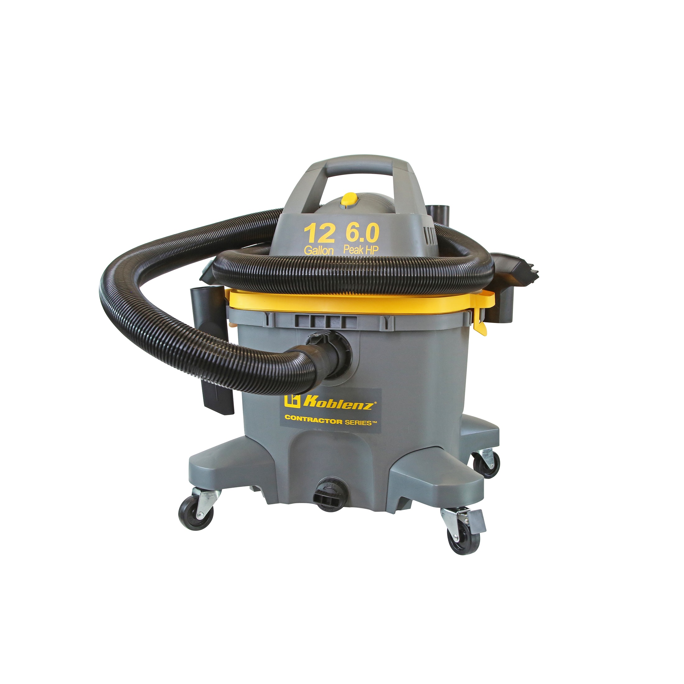 12-Gallon 6 HP Corded Wet/Dry Shop Vacuum with Accessories Included - Image 2