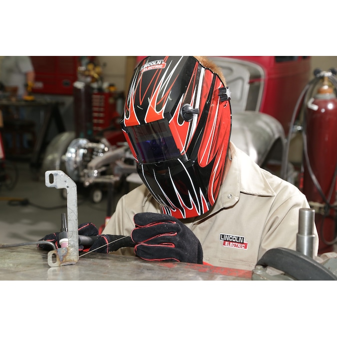 Lincoln Electric Auto Darkening Variable Shade Red Welding Helmet - Image 5