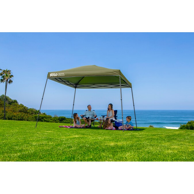 Quik Shade 11.67-ft x 11.67-ft Square Olive Pop-up Canopy