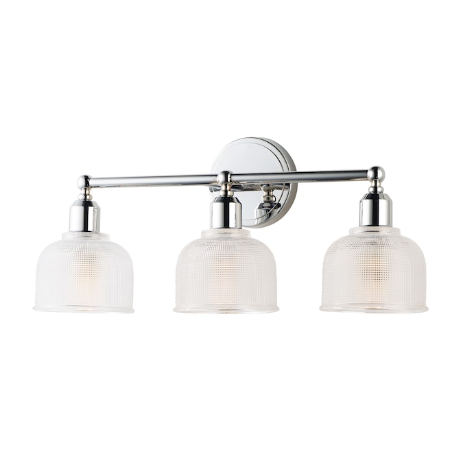 Maxim Lighting Hollow 23-in 3-Light Polished Chrome Industrial Vanity Light