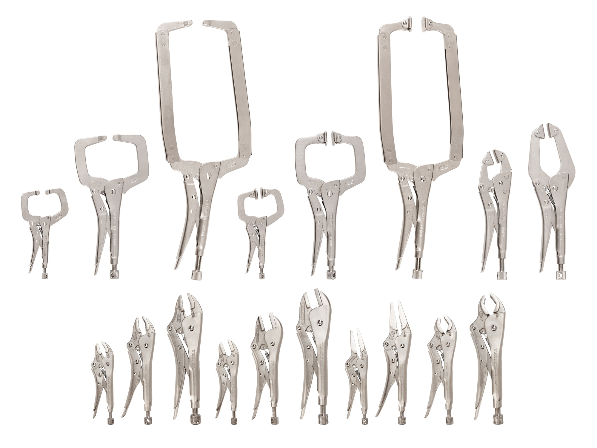 Pliers and Locking C-Clamp Locking plier set 18 -Piece