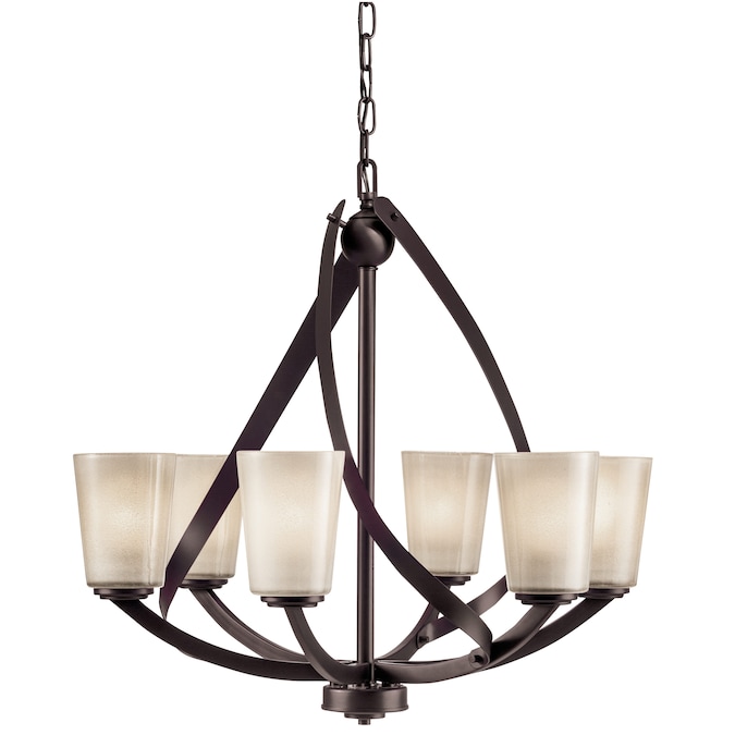 Kichler Layla 6-Light Antique Bronze Modern/Contemporary Dry rated Chandelier
