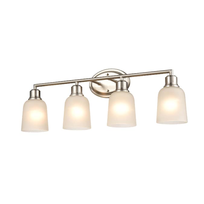 Millennium Lighting Amberle 28-in 4-Light Brushed Nickel Traditional Vanity Light - Image 4