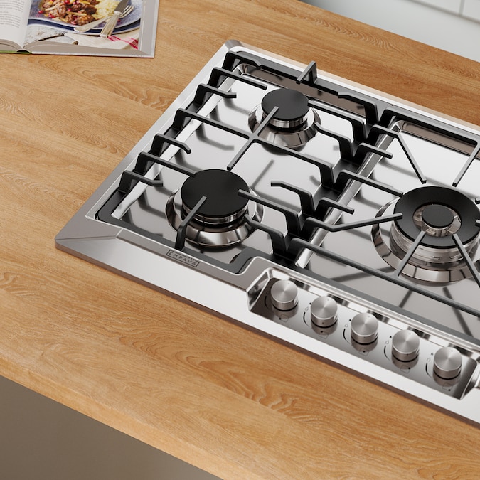 Empava 36-in 5 Burners Stainless Steel Gas Cooktop - Image 7