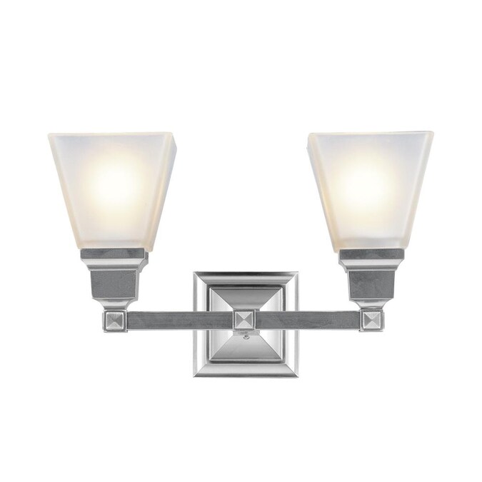 Livex Lighting Mission 2-Light Brushed Nickel Transitional Vanity Light