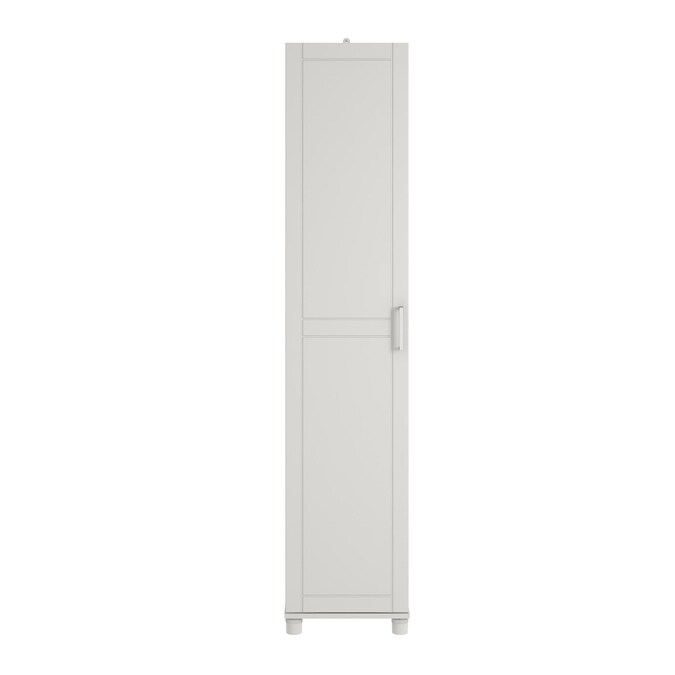 Ameriwood Home Callahan 15.67-in W x 74.29-in H x 15.39-in D Freestanding Composite Wood Garage Cabinet in White