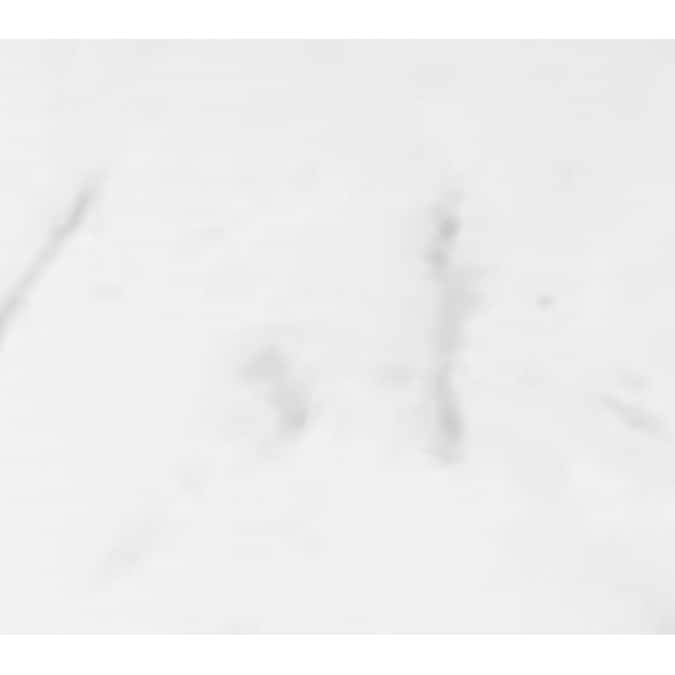 Winette 25-in x 22-in Carrara White Undermount Single Sink 3-Hole Bathroom Vanity Top - Image 4