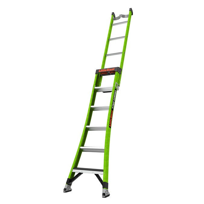 Little Giant Ladders King Kombo 2 13.1-ft Reach Type 1aa- 375-lb Load Capacity Multi-Position Ladder - Image 3