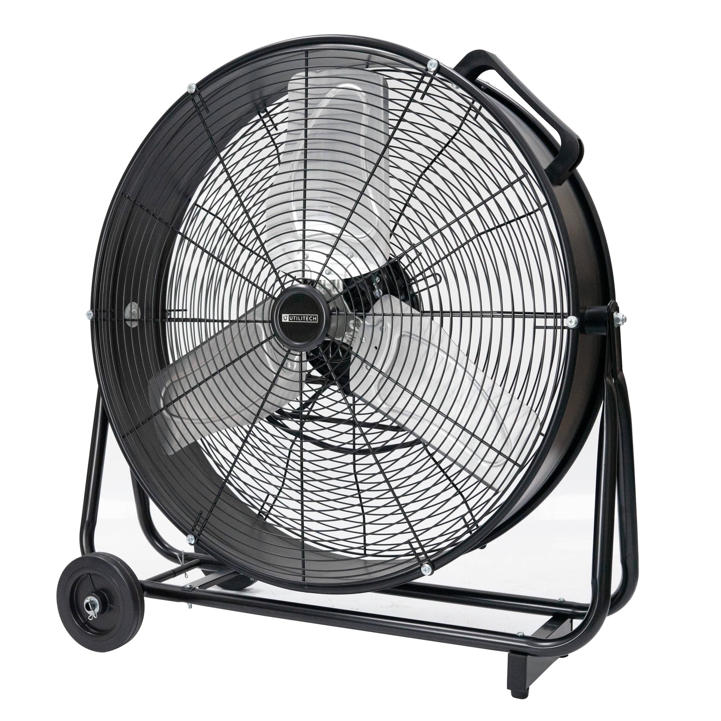 24-in 120 -Volt 2 -Speed High Velocity Indoor Black Industrial Fan