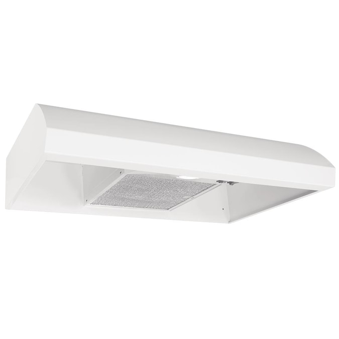 Broan BXT 30-in 270-CFM Convertible White Under Cabinet Range Hoods Undercabinet Mount