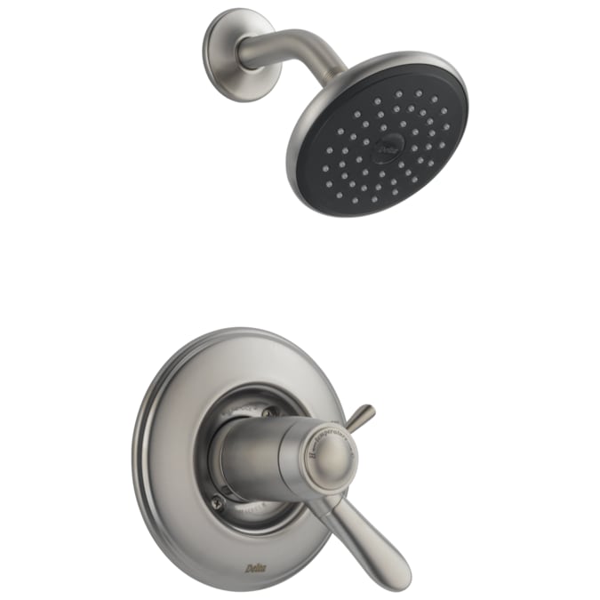 Delta Lahara Thermostatic Stainless 2-handle Single Function Round Shower Faucet Valve Included