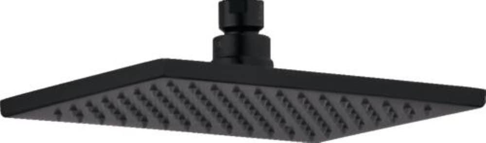 Vero 1.0 -Spray Matte Black 8.656-in Square Fixed Rain Shower Head 1.75 GPM