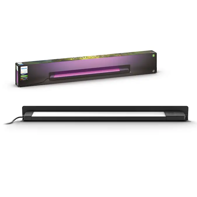 Philips Hue Amarant Outdoor Light Bar 24-Watt Black Low Voltage Plug Smart LED Spot Light