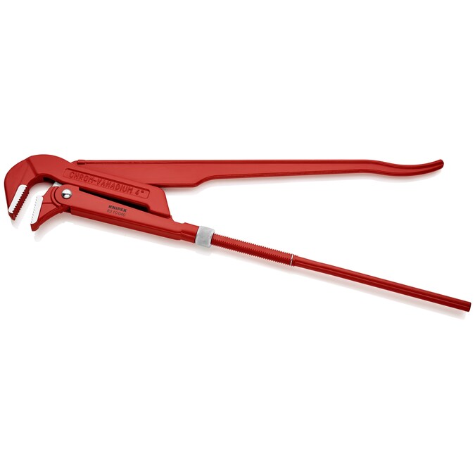 KNIPEX 24-in Adjustable Steel Pipe Wrench with Chrome Finish - Ideal for Plumbing and Auto Alignment - Offset Teeth for Better Grip - Image 2