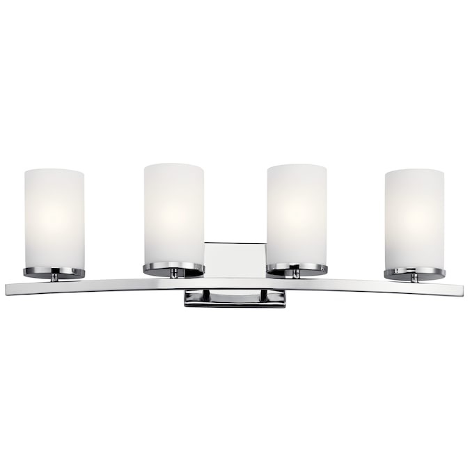 Kichler Crosby 31-in 4-Light Chrome Modern/Contemporary Vanity Light