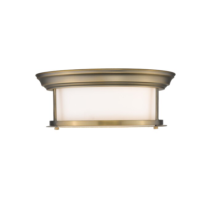 Z-Lite Sonna 1-Light Antique Brass Flush Mount Light - Image 3