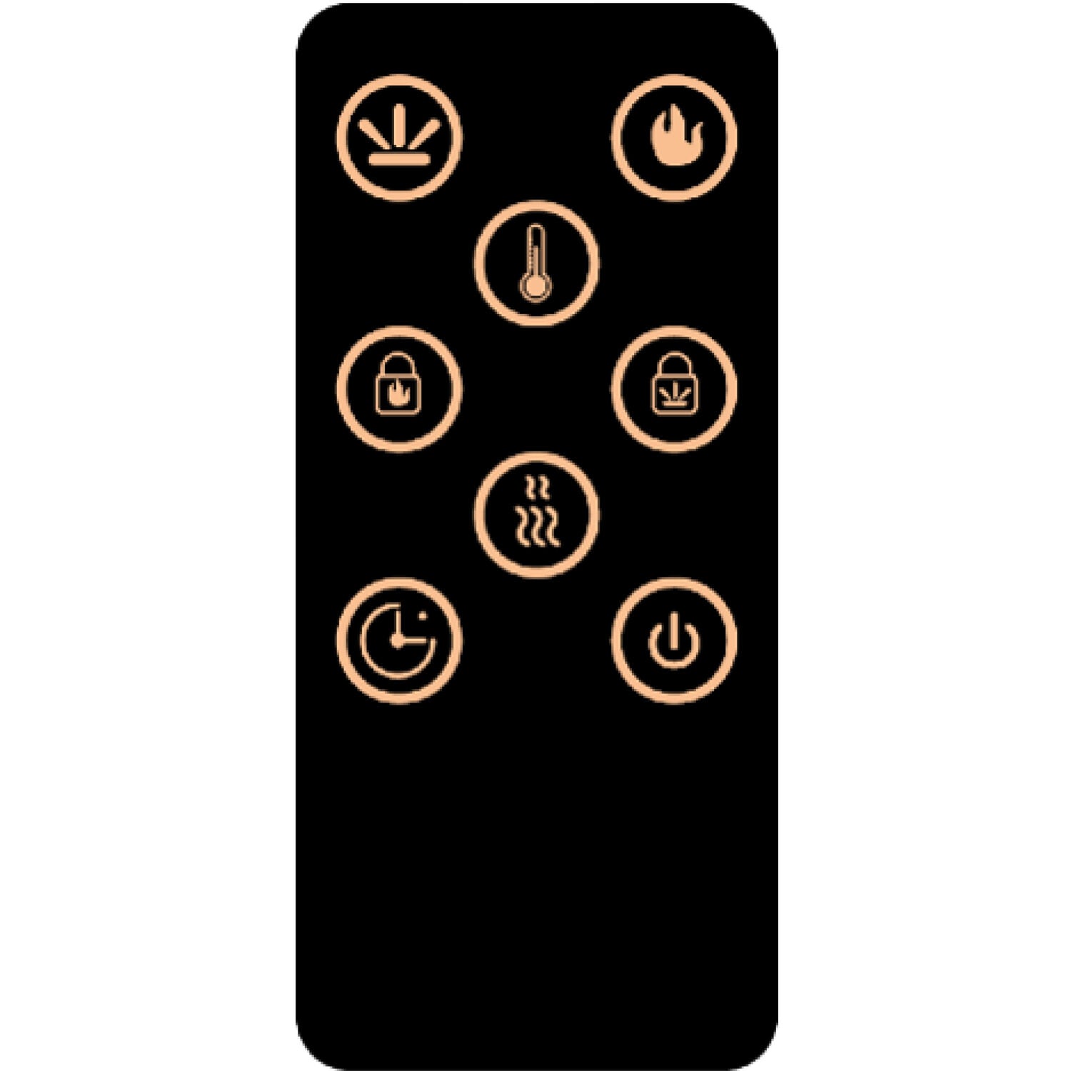 33.9-Inches W Mahogany Free standing Fan-forced Flat wall Electric Fireplace with Remote Control Included - Image 13