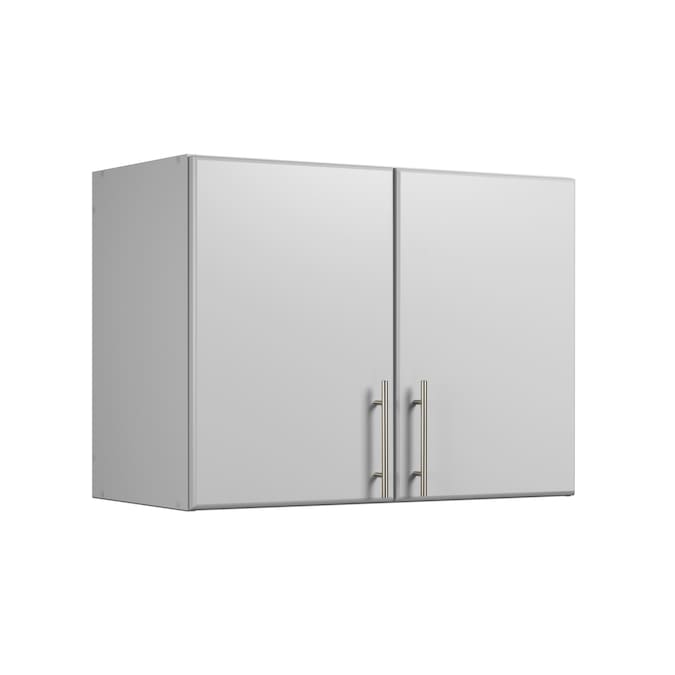 Prepac Elite 18.9-in W x 24-in H Wood Composite Light Gray Wall-mount Utility Storage Cabinet