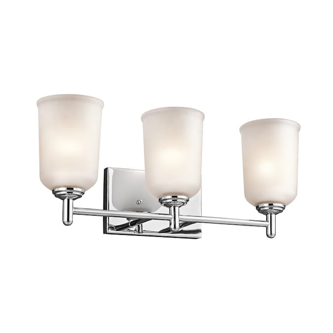 Kichler Shailene 21-in 3-Light Chrome Modern/Contemporary Vanity Light