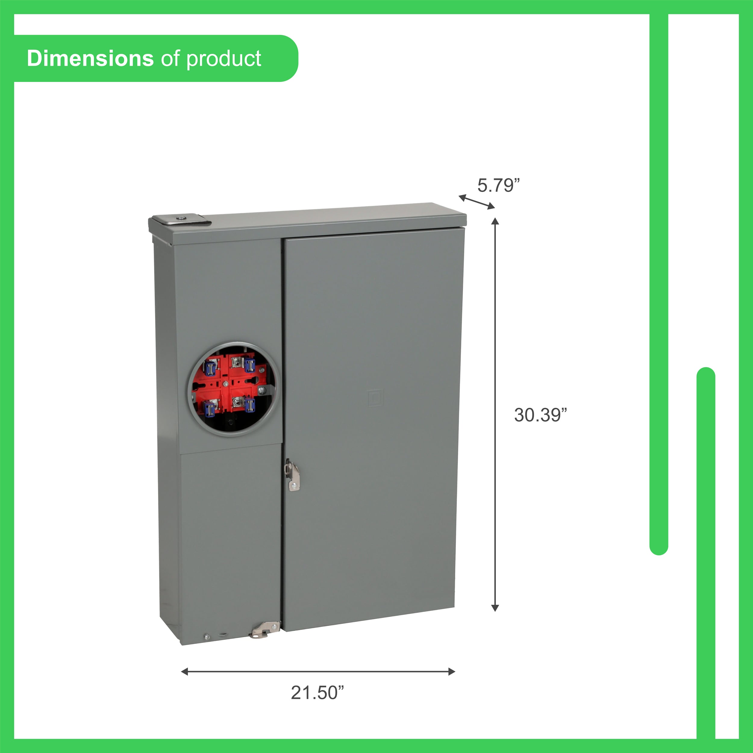 200 -Amp 20 -Spaces 40 -Circuit Outdoor Main breaker meter combo Plug-On Neutral Load Center - Image 2