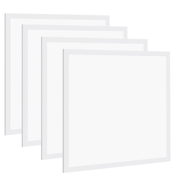 WYZM 8-Pack 2-ft x 2-ft Adjustable Bright White LED Panel Light