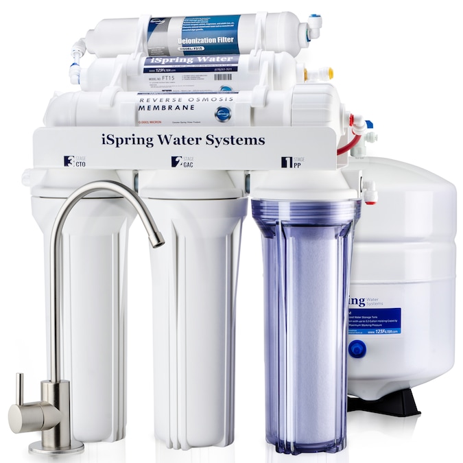 iSpring RCC7D 6 Stage RO Water System 5-stage Multi-method Reverse Osmosis Filtration System