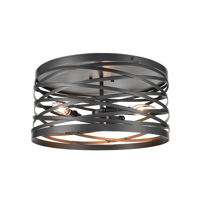 929 Lighting 929 Flush Mount Lighting 3-Light Matte Black Flush Mount Light ENERGY STAR