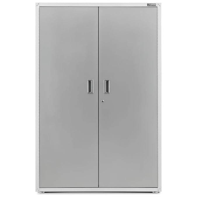 Gladiator 48-in W x 72-in H x 18-in D Freestanding Steel Garage Cabinet in White