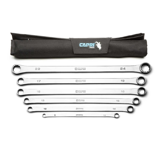 Capri Tools 6-Piece Set 12-point Metric Box End Wrench Includes Soft Case