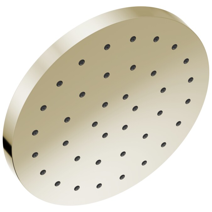 Delta Universal Showering Components Lumicoat Polished Nickel 12-in Round Fixed Rain Shower Head 2.5-GPM (9.5-LPM)