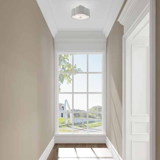 Livex Lighting Kalmar 2-Light Brushed Nickel Semi mount light - Image 8