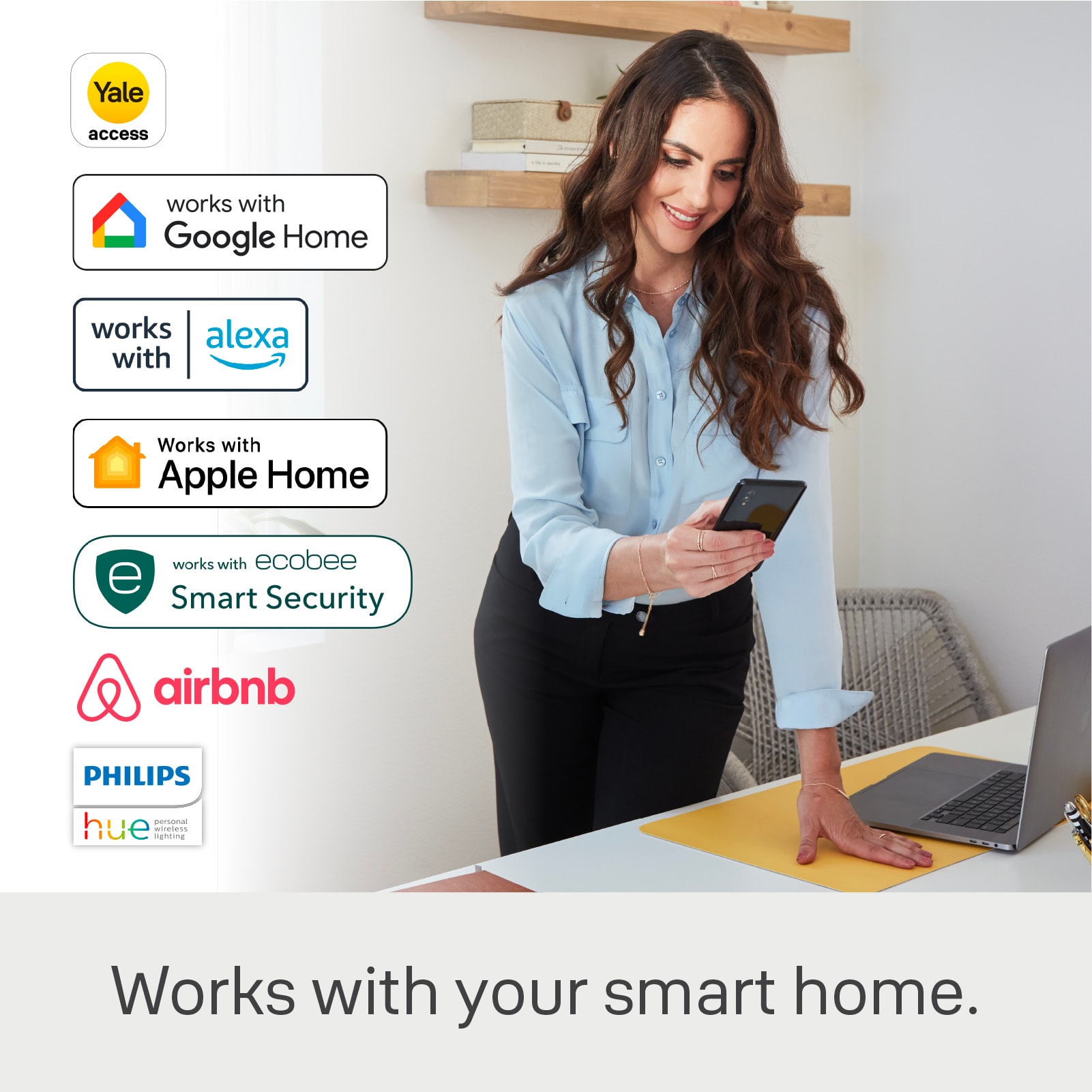 Assure Lock 2 Satin Nickel Smart Lock Electronic Deadbolt with Wifi Bluetooth Touchscreen Keypad - Image 2