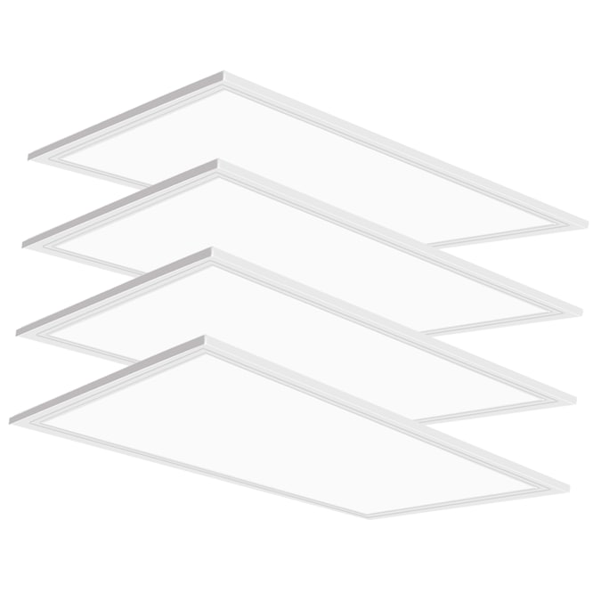 WYZM 4-Pack 4-ft x 2-ft Adjustable Daylight LED Panel Light