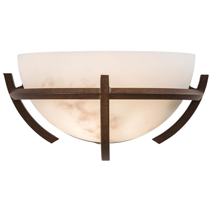 Minka Lavery Calavera 12.75-in W 1-Light Matte Brown Transitional Incandescent Wall Sconce