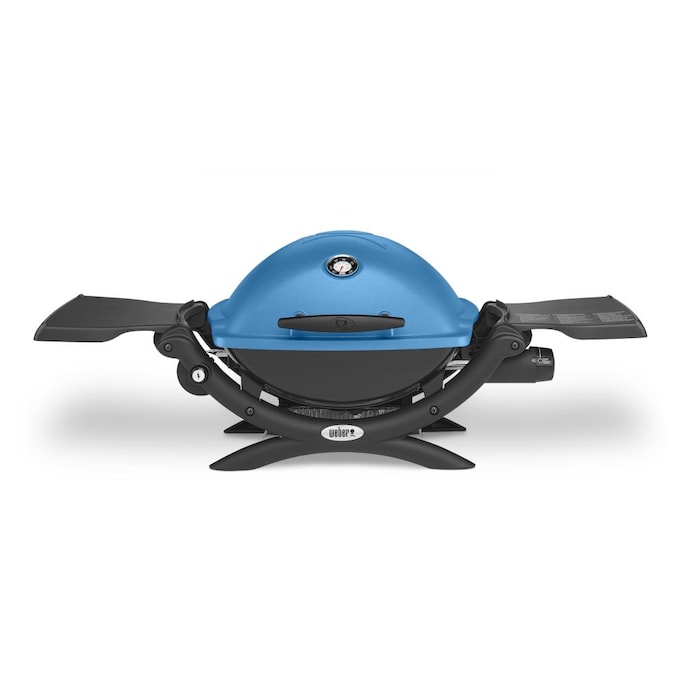 Weber Q 1200 189-Sq in Blue Portable Liquid Propane Grill