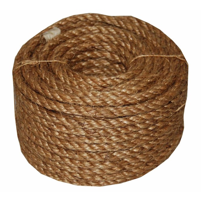 T.W. Evans Cordage 1-in x 100-ft Twisted Manila Rope (By-the-Roll)