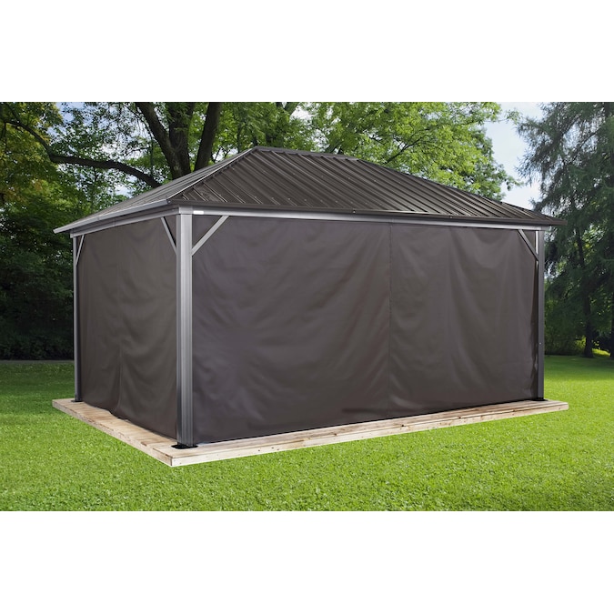 Sojag 173-in x 126-in Genova Brown Gazebo Screen Kit