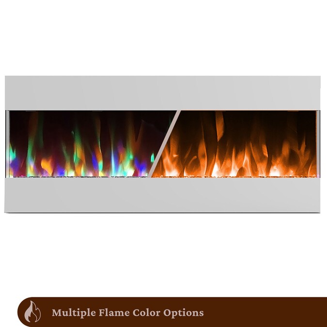 Cambridge 50-in W White LED Electric Fireplace - Image 3