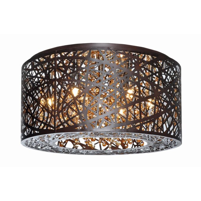 ET2 Inca 7-Light Bronze LED Flush Mount Light