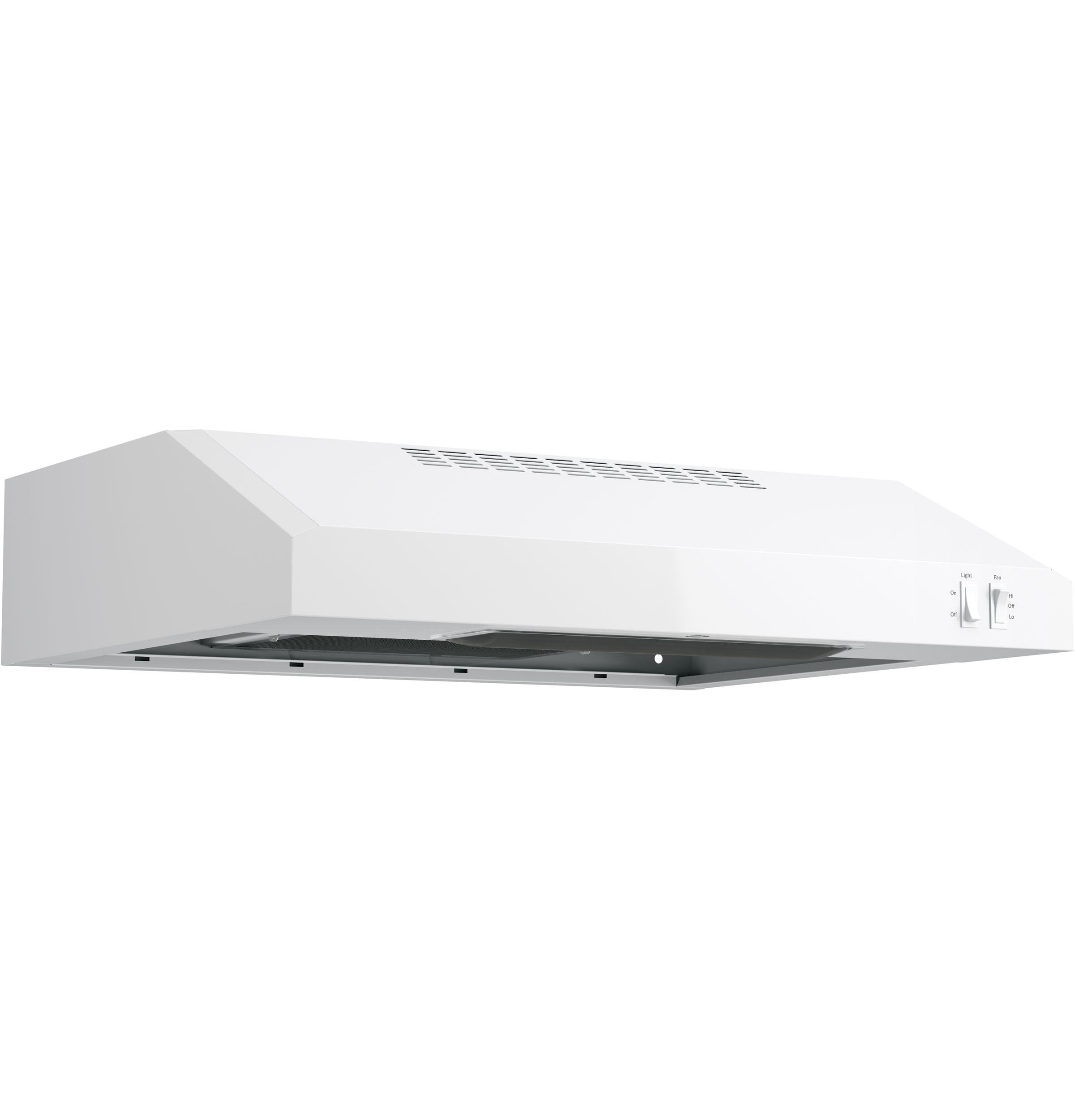 24 inch Ducted 200-CFM White Under Cabinet Range Hood - Image 5
