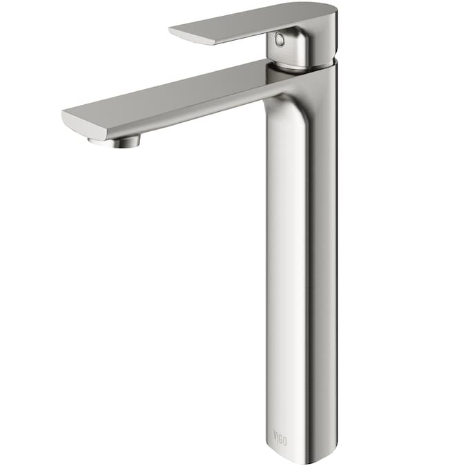VIGO Norfolk Brushed Nickel Vessel 1-Handle WaterSense Bathroom Sink Faucet